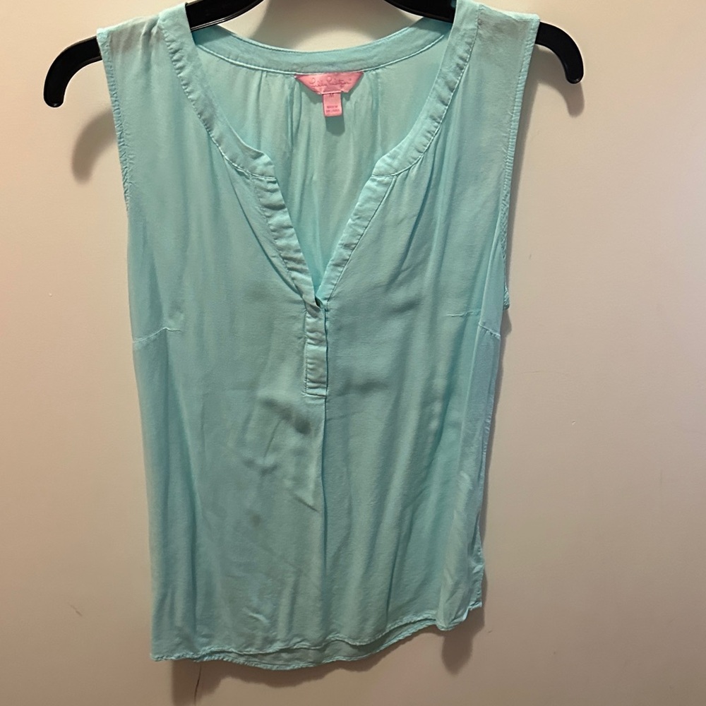 Lilly Pulitzer BUNDLE — 3 tops Light Blue, pattern, and purple Sleeveless tops